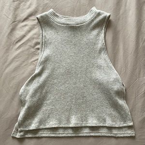 Split Knot Side Knit Tank Top